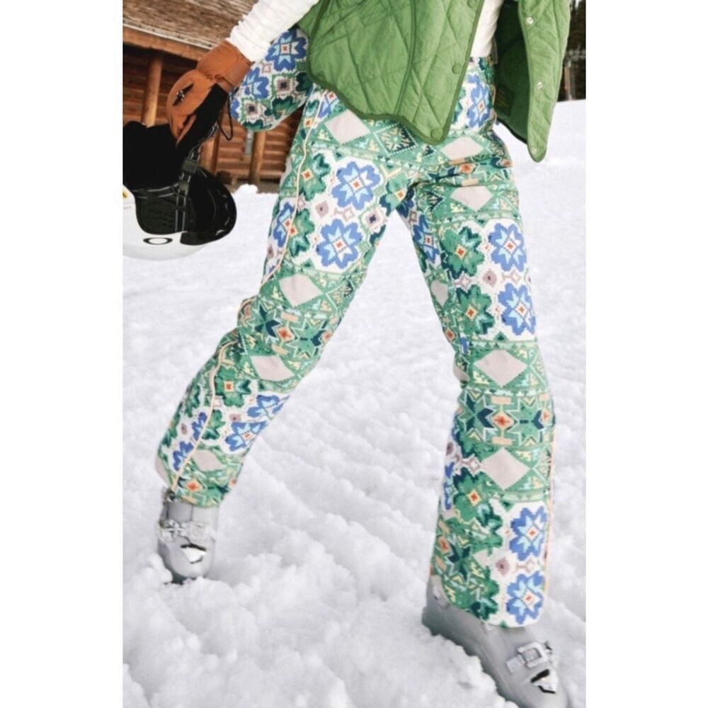 Free People Bunny Slope Printed Ski Pants Size L